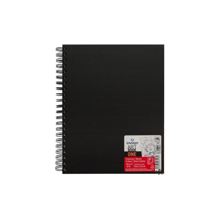 Szkicownik Canson ArtBook ONE 21,6x27,9 100g 80k. spirala 400110292 SALE