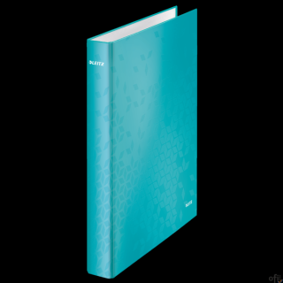 Segregator ringowy WOW Leitz_Zwracający na siebie uwagę segregator ringowy_w promiennych WOW kolorach.__laminowana powierzchnia 