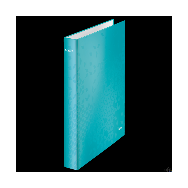 Segregator ringowy WOW Leitz_Zwracający na siebie uwagę segregator ringowy_w promiennych WOW kolorach.__laminowana powierzchnia 