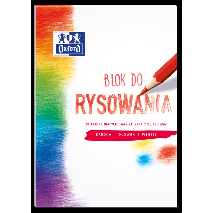 Blok rysowania OXFORD A4 20k 120G biały 400093195