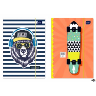 Teczka z gumką A4+ LUX UV FOR TRENDS GIRLS INTERDRUK