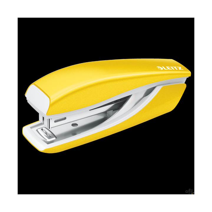 Zszywacz Mini metalowy Leitz WOW, żółty, 10 lat gwarancji, 10 kartek 55281016
