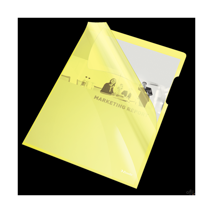 Ofertówki krystaliczne A4 150mic żółte (25szt) ESSELTE 55431