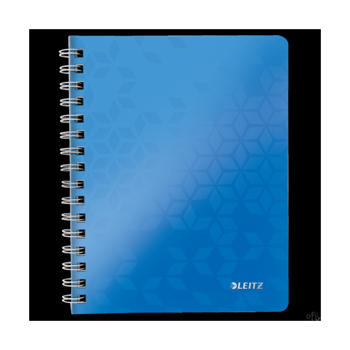 Kołonotatnik LEITZ WOW A5 80k PP kratka niebieski 46410036