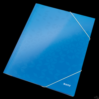 Teczka kartonowa z gumką WOW Leitz_- zwracająca na siebie uwagę teczka w promiennych WOW kolorach_- laminowana powierzchnia nada