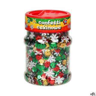 Confetti cekinowe kółka - mix świąteczny 100g ASTRA, 335116004