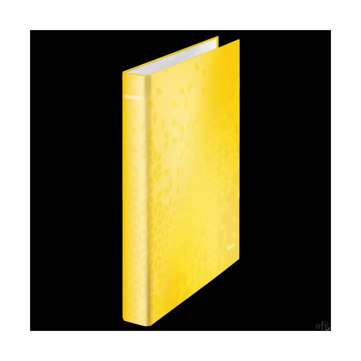 Segregator ringowy WOW Leitz A4 4DR/25mm, żółty 42420016