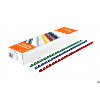 Grzbiety do bindowania DOTTS 19 mm zielone, opakowanie 100 szt.