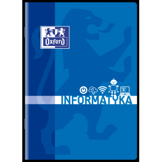 Zeszyt A5 60k, kratka z marginesem, OXFORD, informatyka 400139056