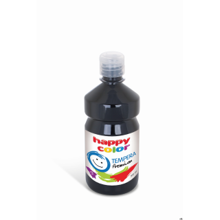 Farba tempera Premium 500ml, czarny, Happy Color HA 3310 0500-9