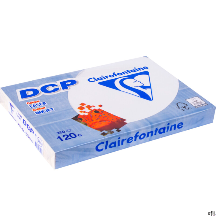 Papier xero satynowy A4/120g DCP IVORY kość słoniowa 6824 250ark Clairefontaine