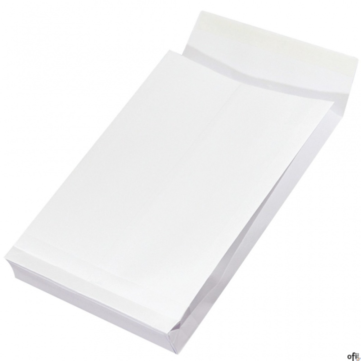 Koperty RBD z taśmą silikonową OFFICE PRODUCTS, HK, C4, 229x324mm, 130gsm, 250szt., białe