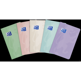 Zeszyt Oxford Touch Pastelowy A6 48 kartek 90 g kratka 5x5 mm 400175309