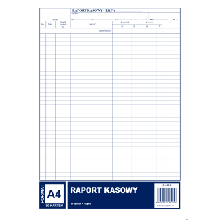 Raport kasowy A4, 80 kartek (1+1), 10-410-1 DOTTS