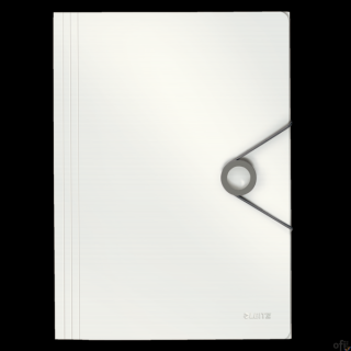 Teczka z gumką PP LEITZ SOLID A4 biała 45631001