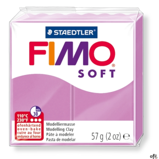 Kostka FIMO soft 57g, lawenda, masa termoutwardzalna, Staedtler S 8020-62