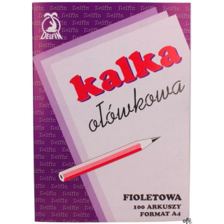 Kalka ołówkowa A-4 100ark. DELFIN