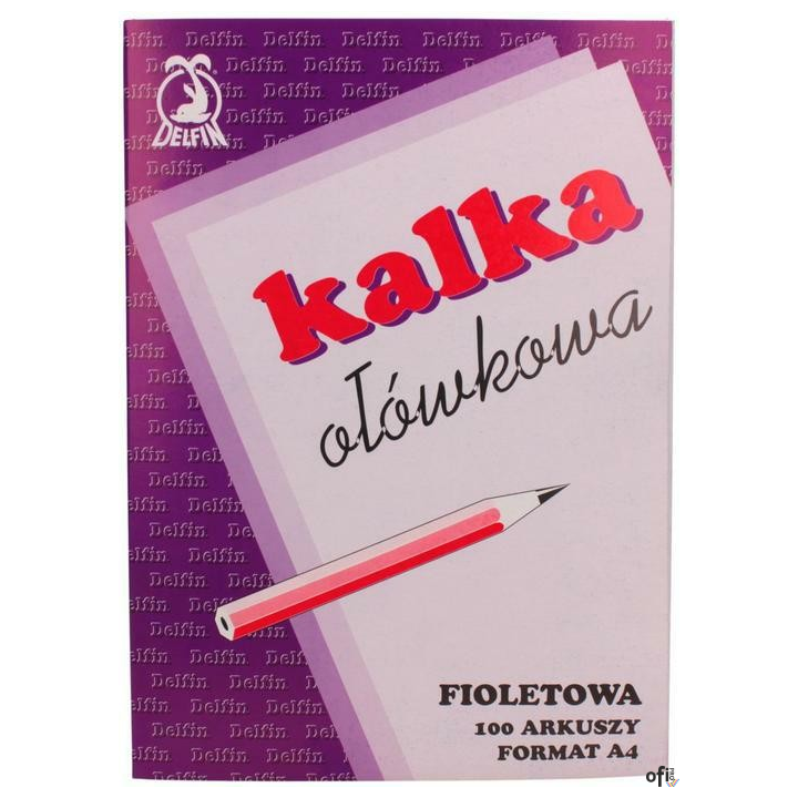 Kalka ołówkowa A-4 100ark. DELFIN