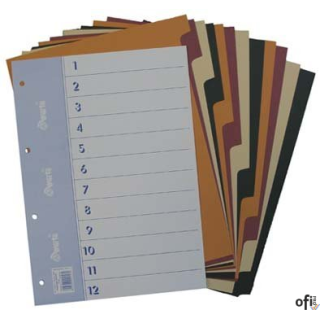 Przekładki A4 12części 990-009 WARTA