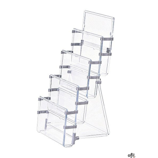 Stojak na ulotki A6 cztery kieszenie 0403-0018-00 PANTA PLAST