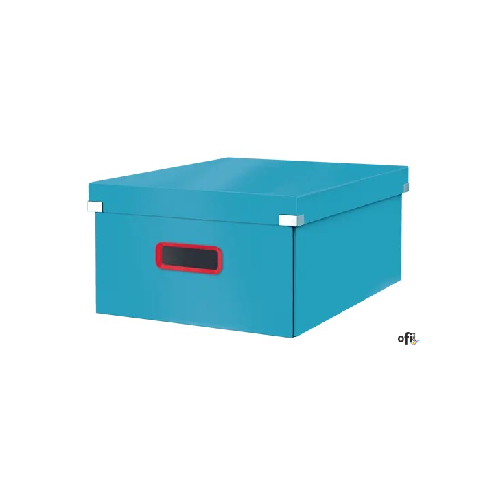 Średniej wielkości pudełko do przechowywania Leitz Click & Store Cosy Aksamitny szary 53490061