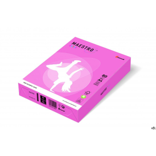 Papier xero MAESTRO COLOR A4 80g NEOPI neonowy odcień różowy