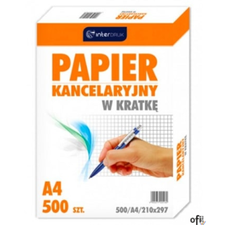 Papier kancelaryjny A4 kratka (500) 70g INTERDRUK