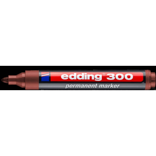 Marker-foliop.300 brązowy EDDING końcówka okrągła
