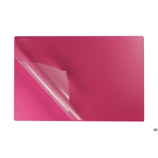 Podkład na biurko z folią 38x58 pink BIURFOL KPB-01-03