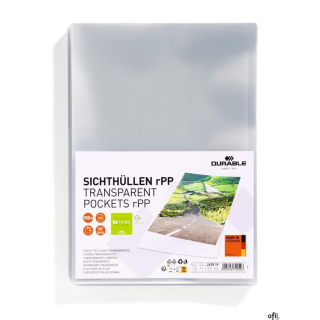 Przezroczysta kieszonka Standard rPet "L", opakowanie 100 szt., Durable 247819