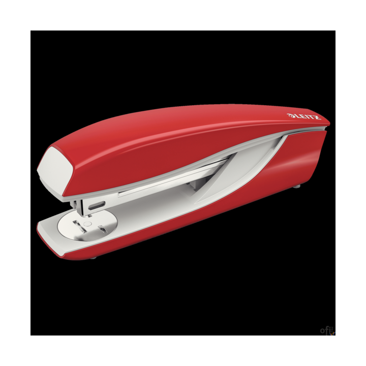 Zszywacz duży, metalowy Leitz, czerwony, 10 lat gwarancji, 40 kartek 55040025