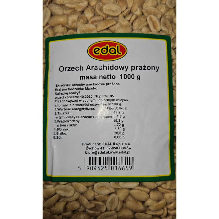 Orzeszki ziemne niesolone 1kg EDAL SALE