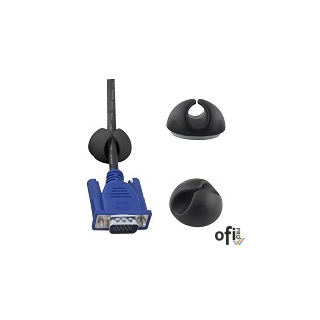 Organizer do kabli EBA101K czarny 6szt ESPERANZA