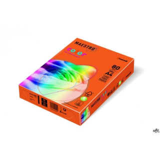 Papier xero MAESTRO COLOR  A4 160g  250 ark. OR43 orange  intensive