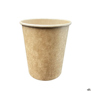 Kubek papierowy KRAFT 250ml brązowy (100) 27253