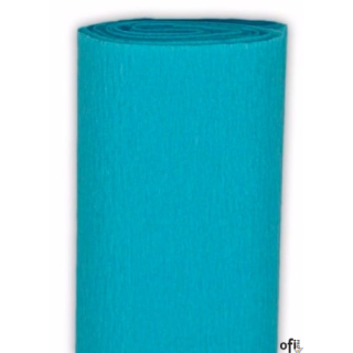 Krepina PREMIUM 114 turkusowy 200x50cm INTERDRUK