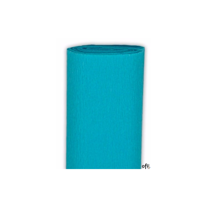Krepina PREMIUM 114 turkusowy 200x50cm INTERDRUK