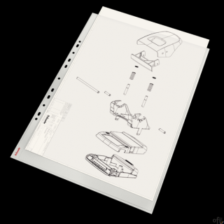 Koszulki groszkowe A3 75mic. ESSELTE pionowe (10szt), w folii,  47181