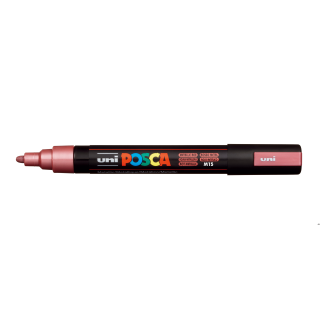 Marker z tuszem pigmentowym PC-5M metalic czerwony POSCA UNPC5M/DMETCE