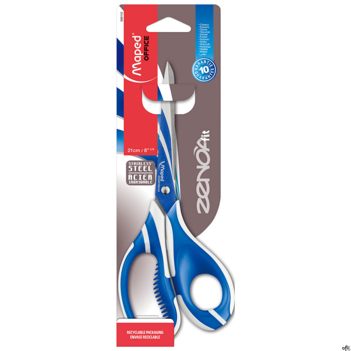 Nożyczki z wyprofilowanymi, miekkimi w środku uchwytami. Asymetryczne. Zdobione ostrza i nit wykonane ze stali nierdzewnej. Dost