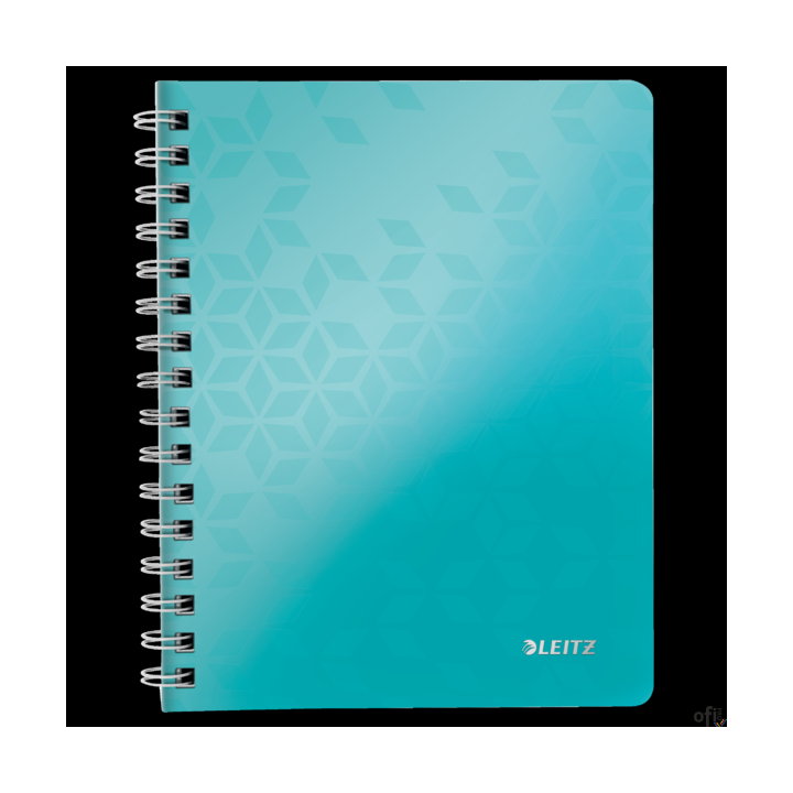 Kołonotatnik LEITZ WOW A5 80k PP kratka turkusowy 46410051