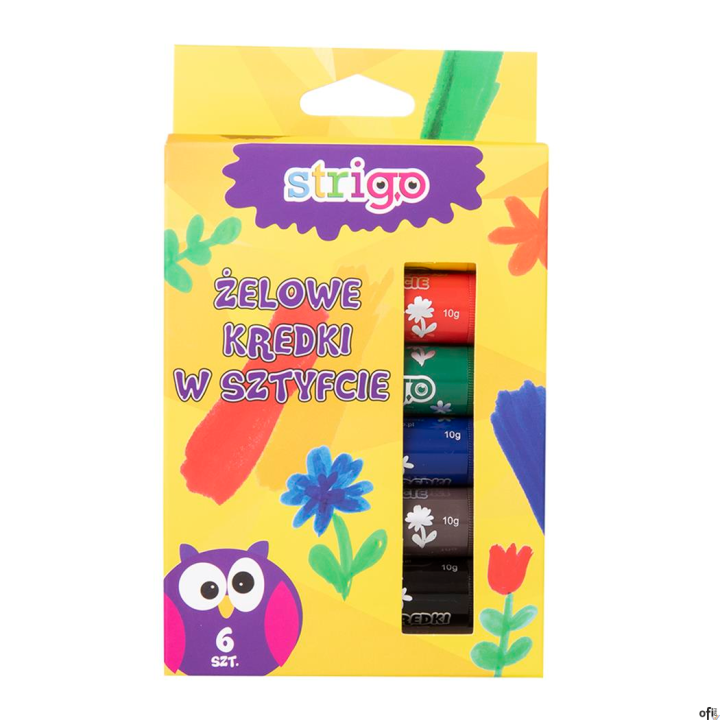 Kredki żelowe  6szt 10g SSC033