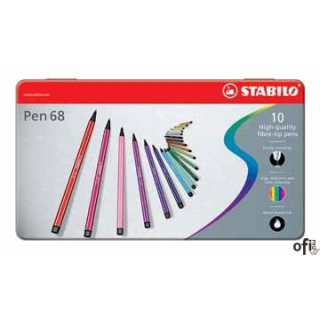 STABILO PEN68 metalowe etui 10 szt 6810-6