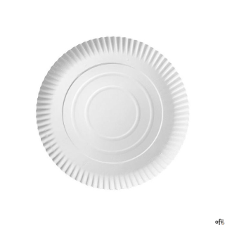 Talerz papierowy biały śr.26cm op.100 szt. 7500226