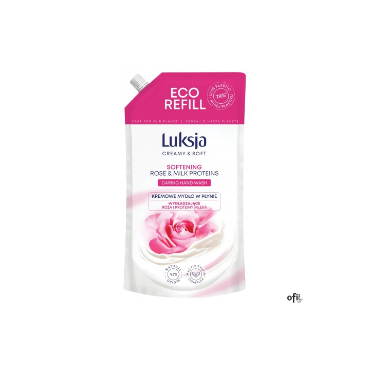 LUKSJA Mydło zapas 400ml ROSE 49145