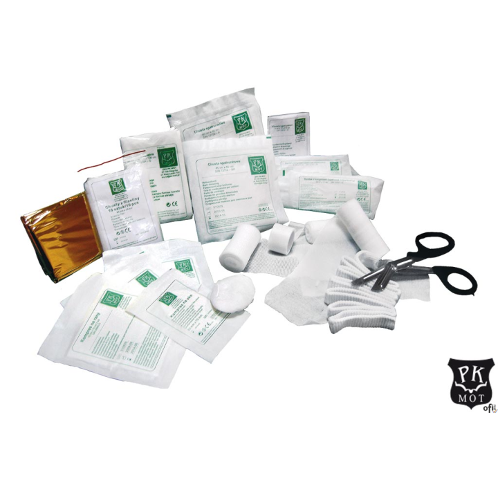 Wyposażenie apteczek.wyposażenie dla apteczek: AS30, AS40, AZP15, AZP20zgodne z normą DIN 13157:2009plaster z opatrunkiem 6x10 c