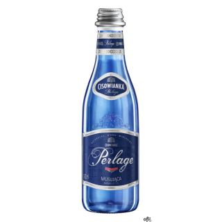 Woda CISOWIANKA 0.3l Perlage gazowana szkło karton 24 szt