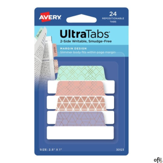 Ultra Tabs - samoprzylepne zakładki indeksujące Avery Zweckform.• Niezawodnie przylegają, ale można je łatwo usunąć bez uszkadza