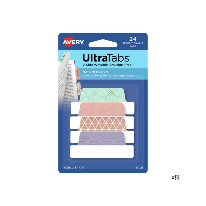 Ultra Tabs - samoprzylepne zakładki indeksujące Avery Zweckform.• Niezawodnie przylegają, ale można je łatwo usunąć bez uszkadza