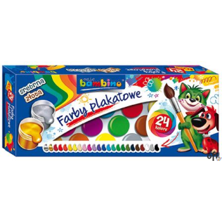 Farby plakatowe 24kol 10ml.STANDARD St.Majewski